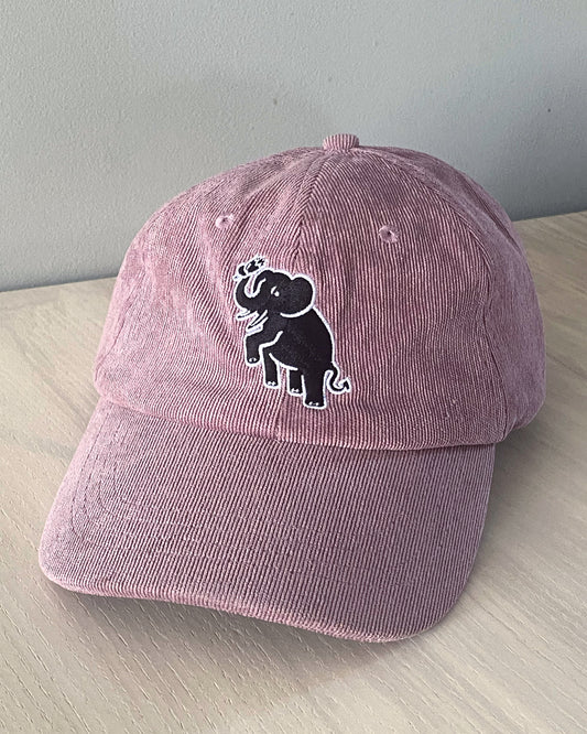 Dusty Rose Hooligan Elephant Dad Cap